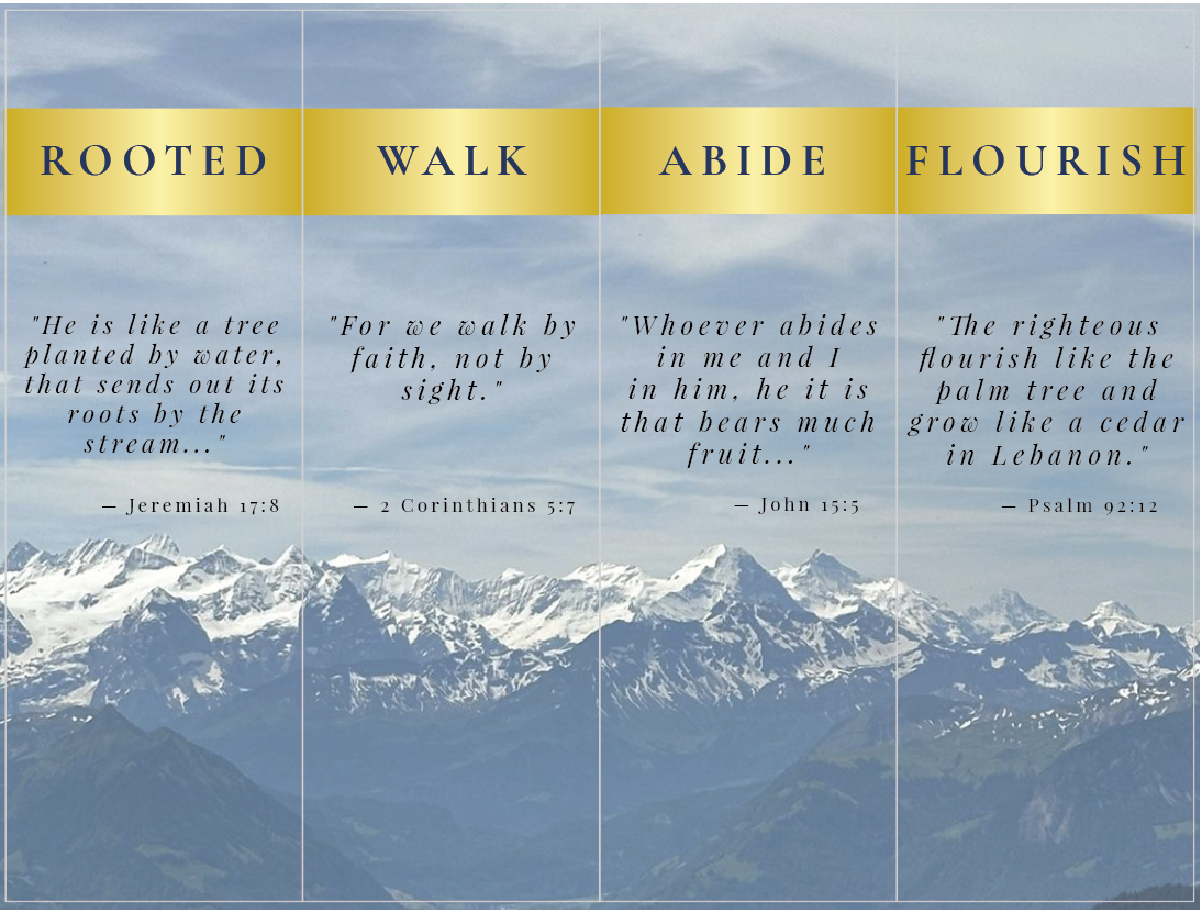 Rooted Scripture Printable Bookmarks - Set of 4 Digital Downloads